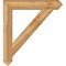 Ekena Millwork Traditional Arts & Crafts Rough Sawn Bracket, Western Red Cedar, 6"W x 40"D x 44"H BKT06X40X44TRA03RWR - alternate 4
